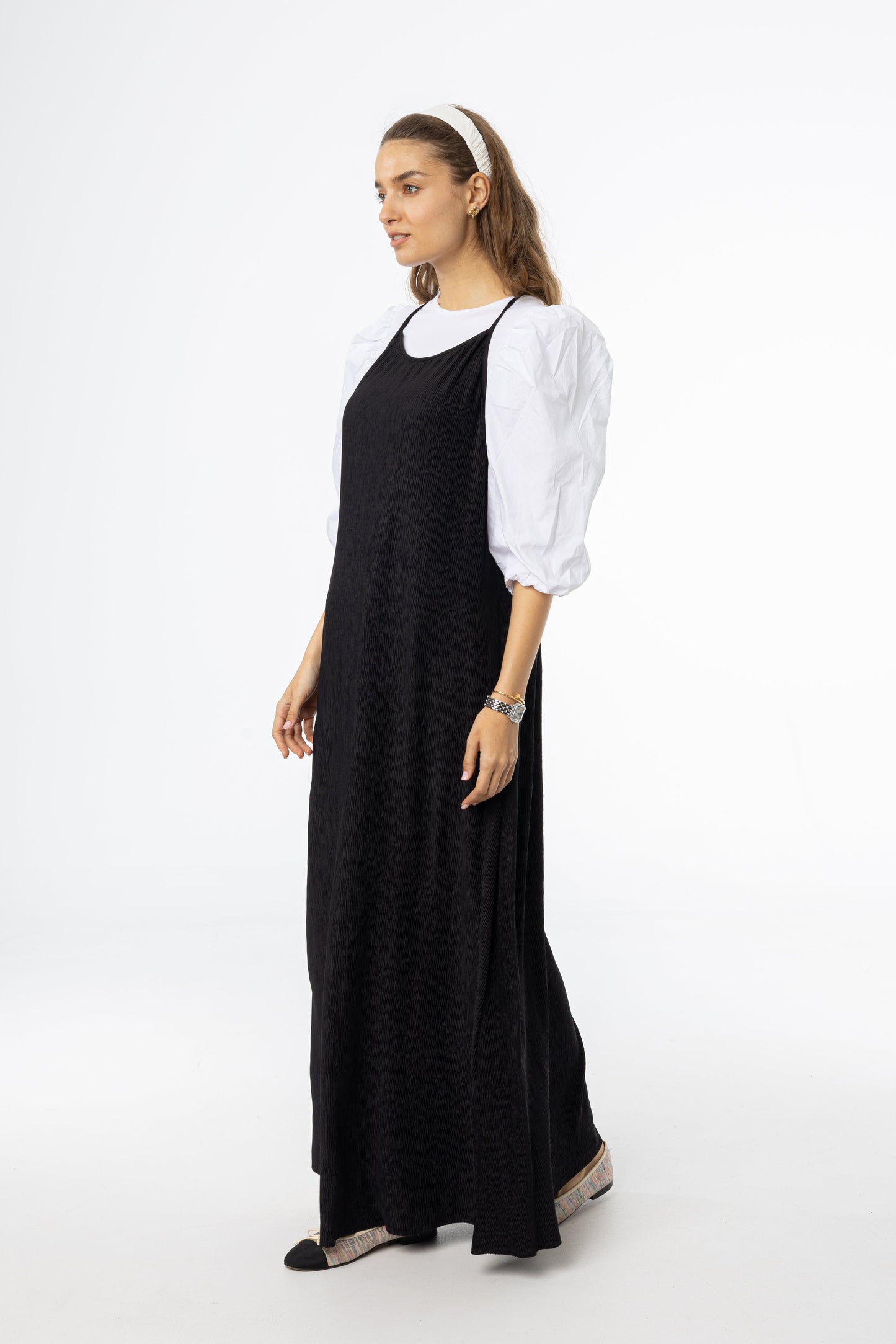 Black Accordion Jumper