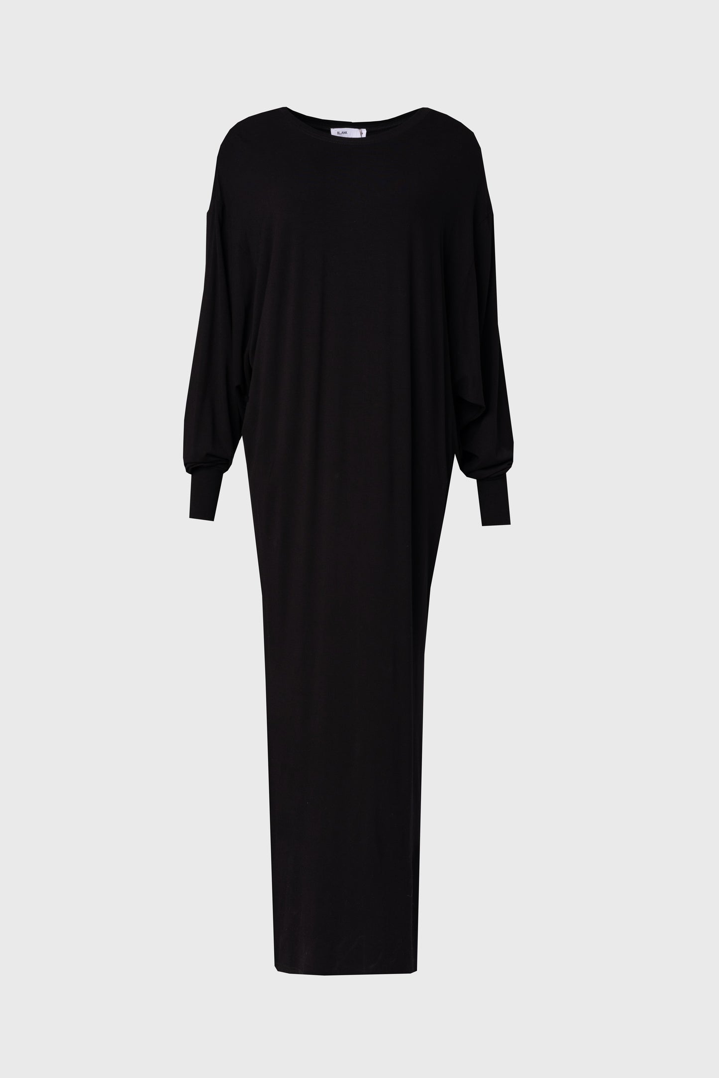 Black Oversized Dolman Sleeve Maxi Dress