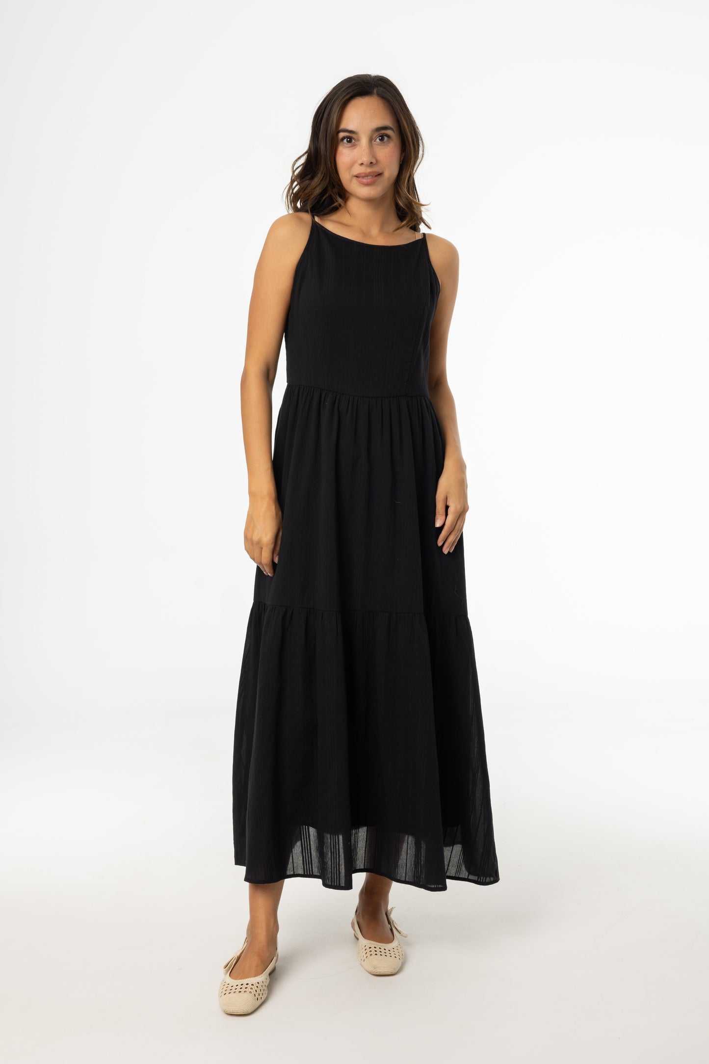Black Tiered Jumper
