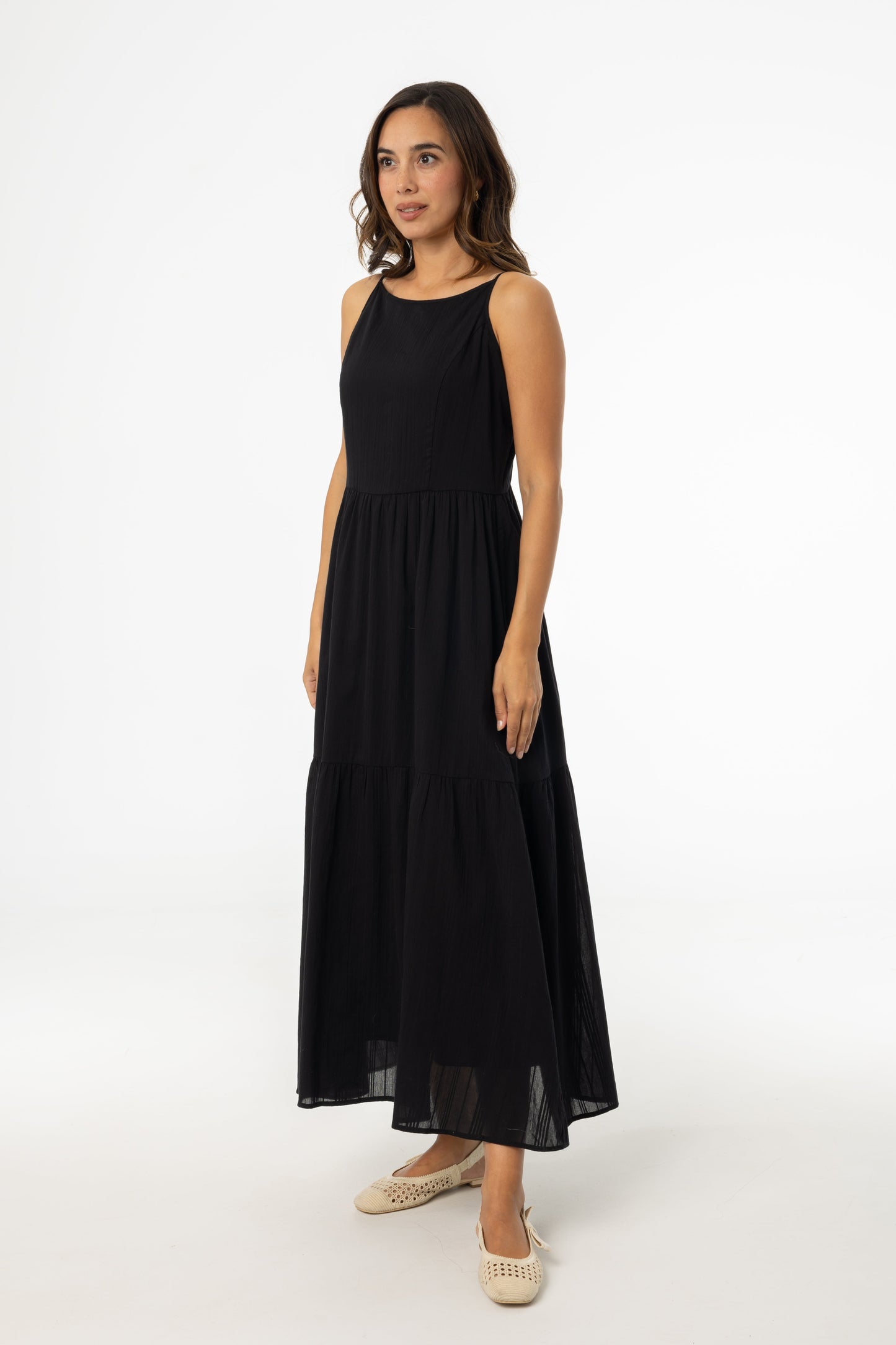 Black Tiered Jumper