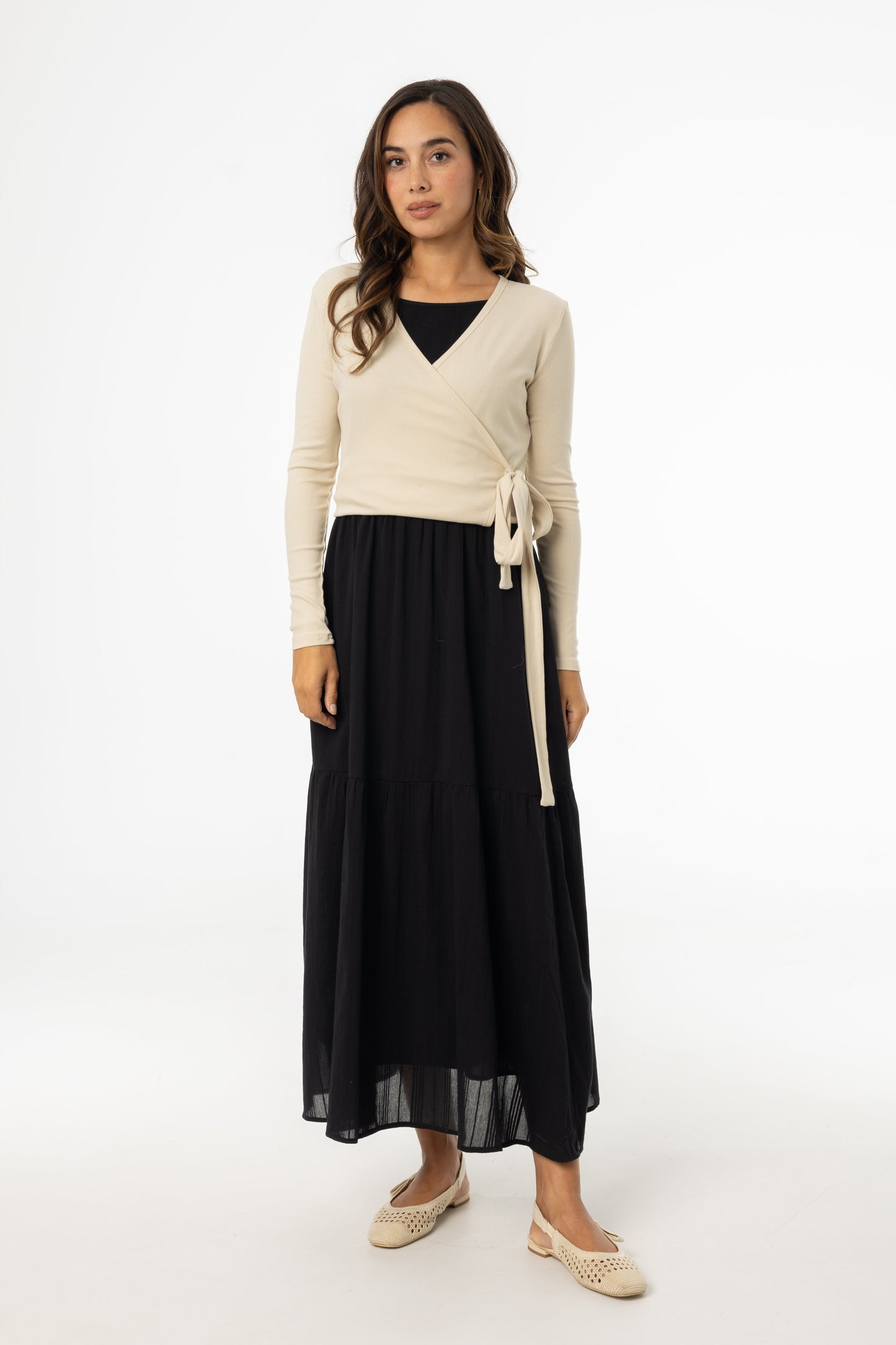 Black Tiered Jumper