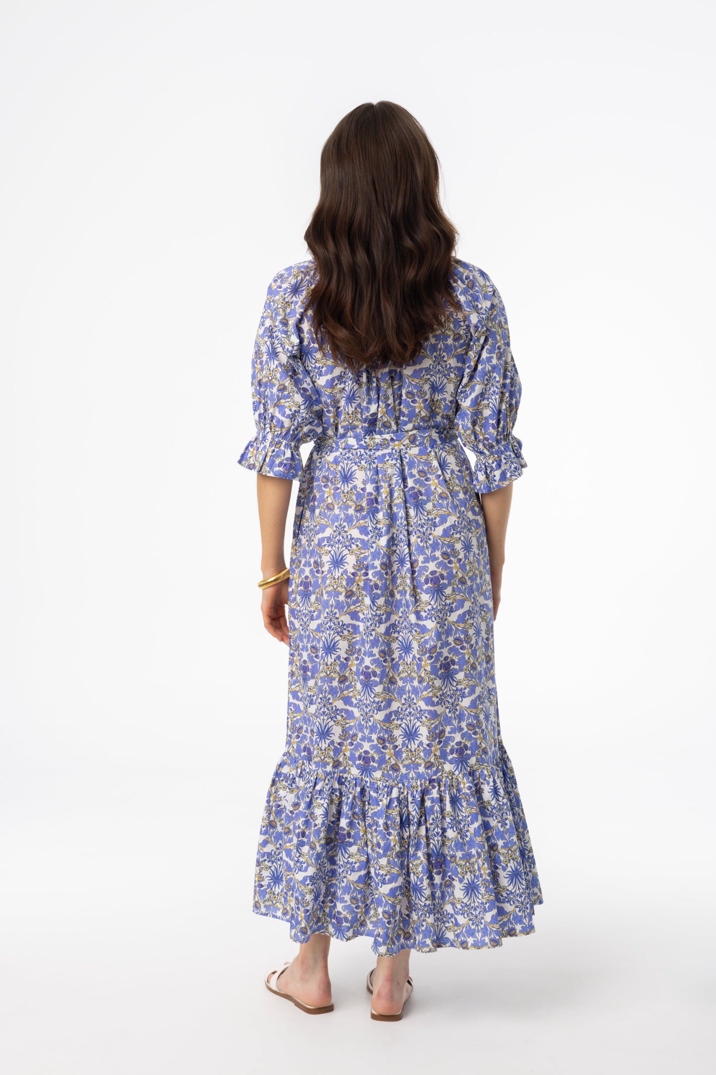 Blue Paisley Maxi Dress
