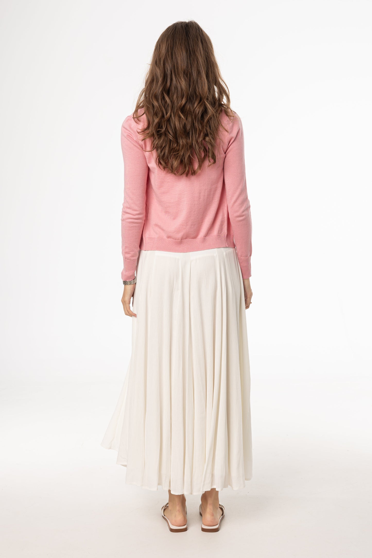 Cream Fabric Combo Jumper