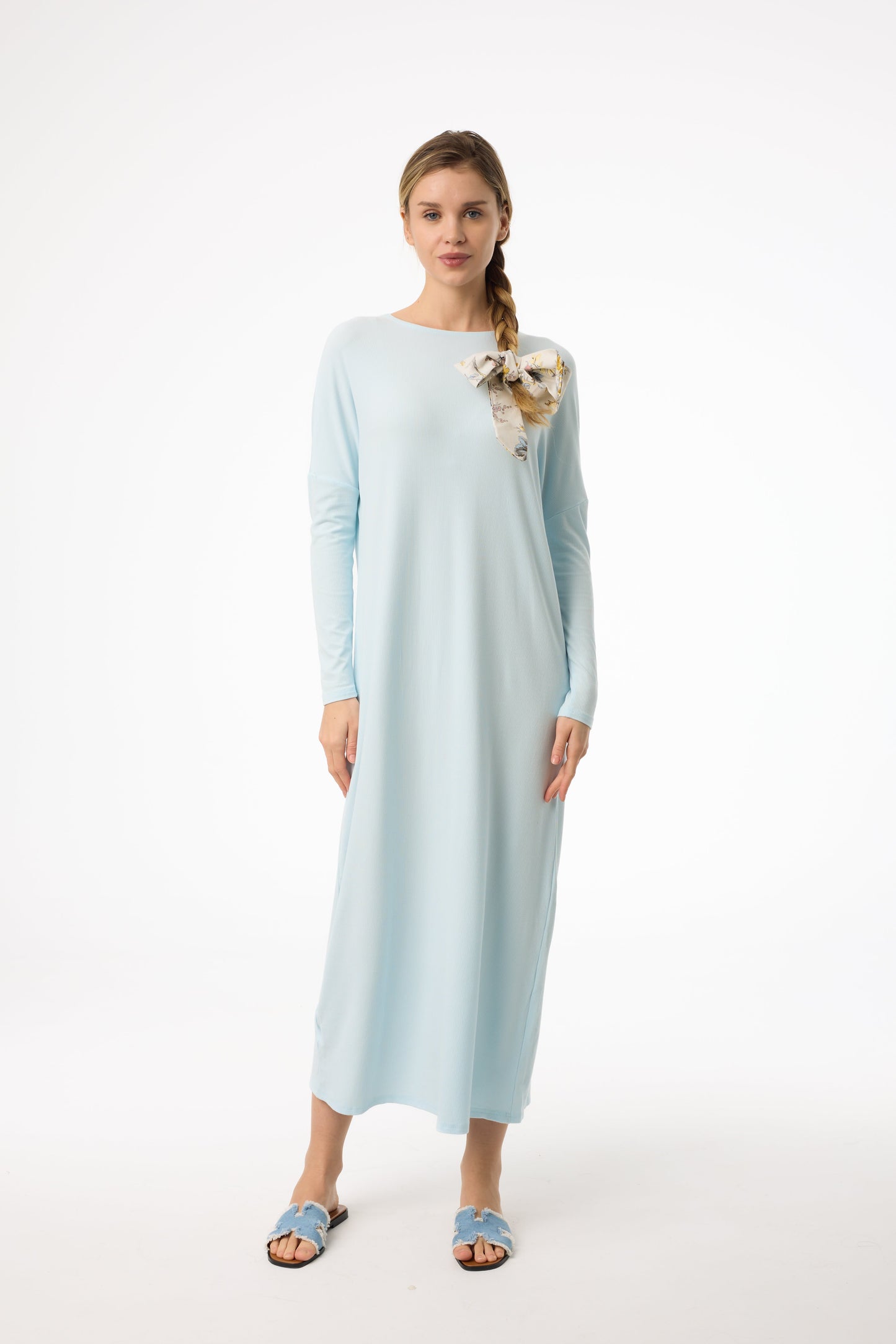 Light Blue Swing Maxi