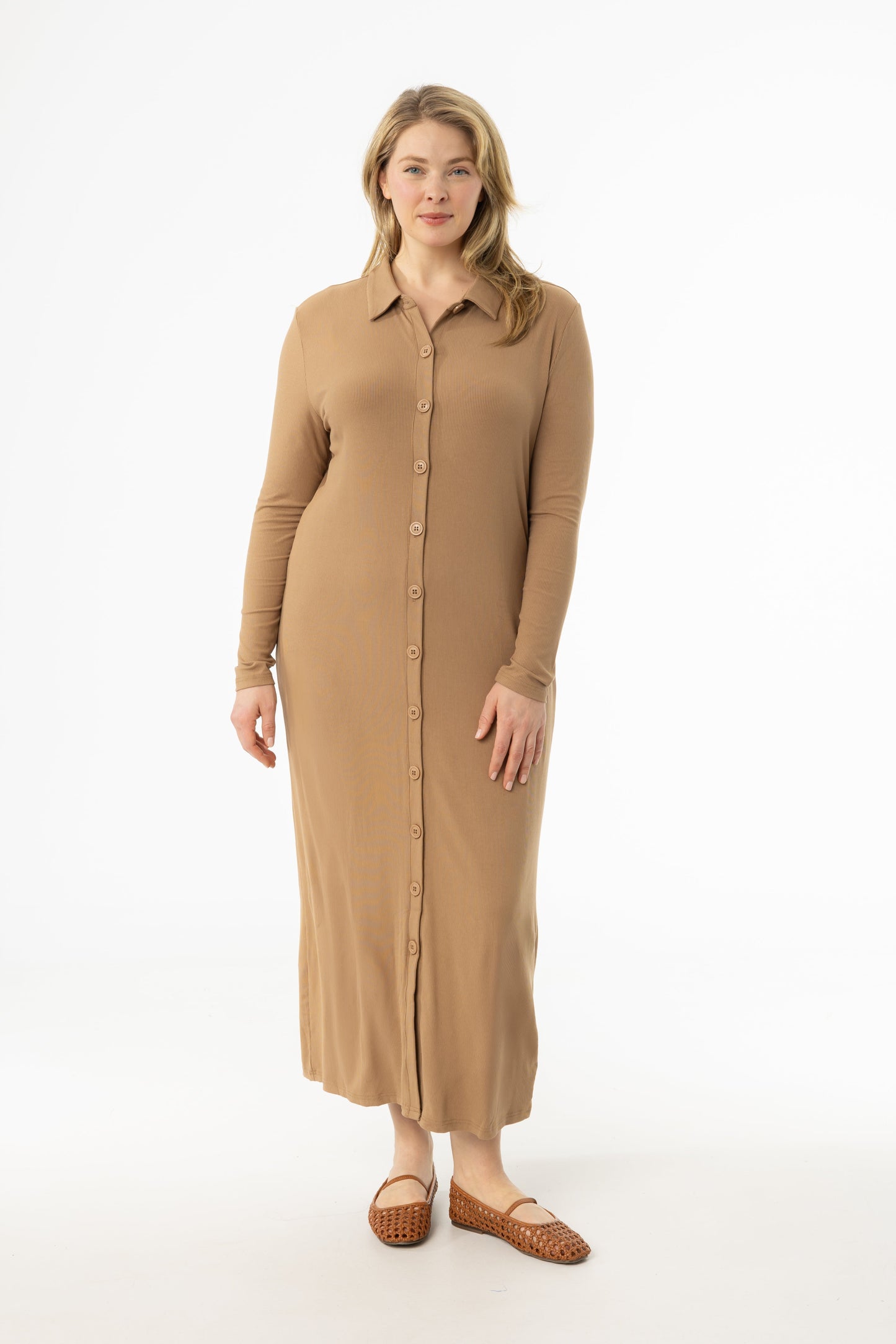 Mocha Cardi Maxi Dress