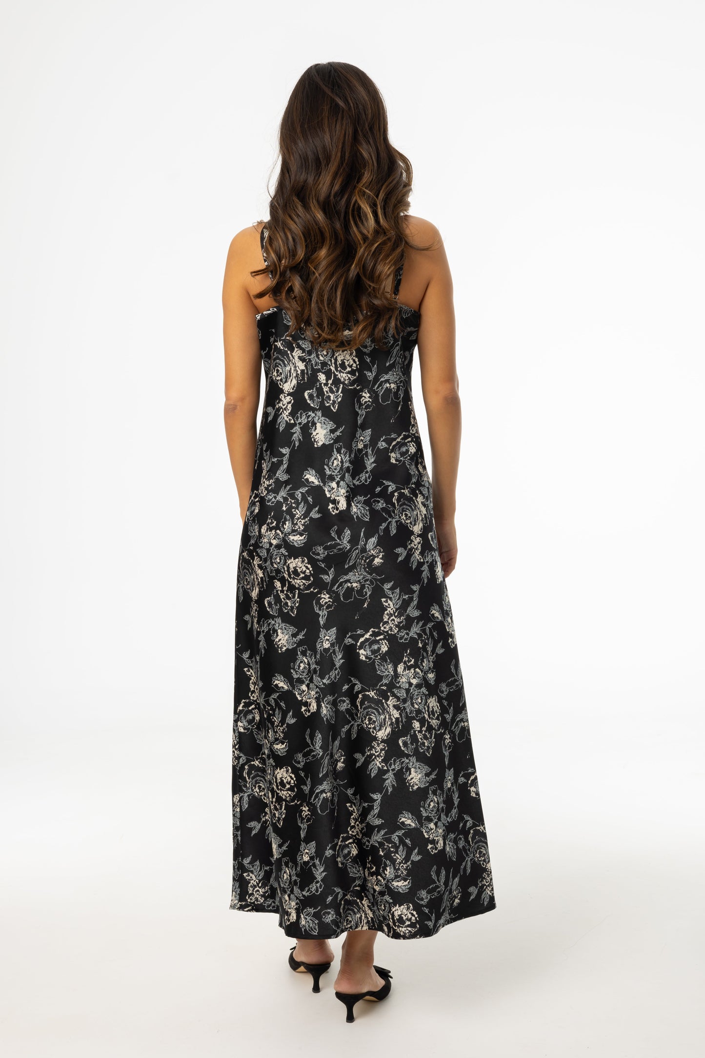Multi Floral Printed Slip Dress