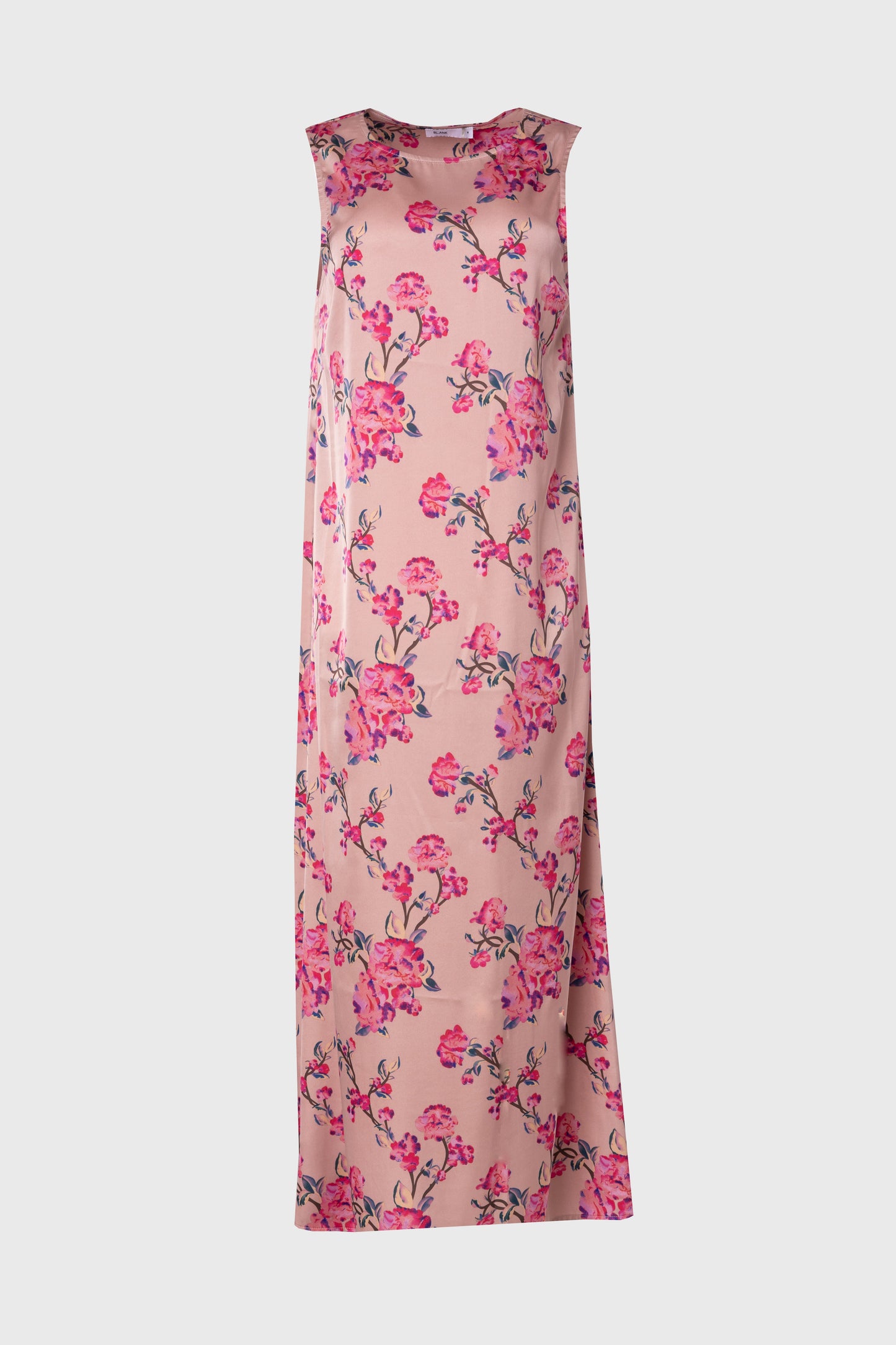 Pink Floral Printed A-Line Slip Jumper