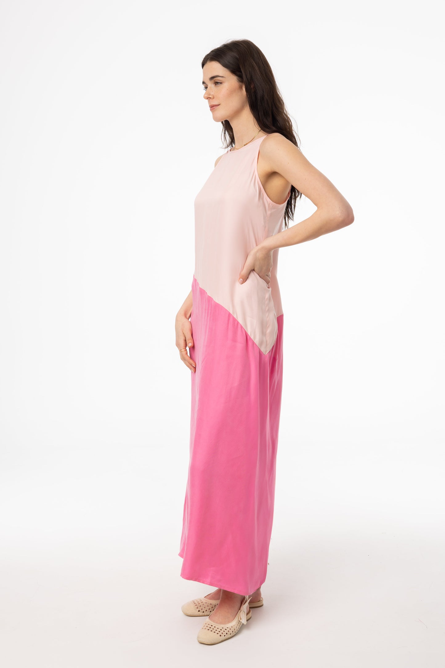 Pink Two Tone Slip Jumper