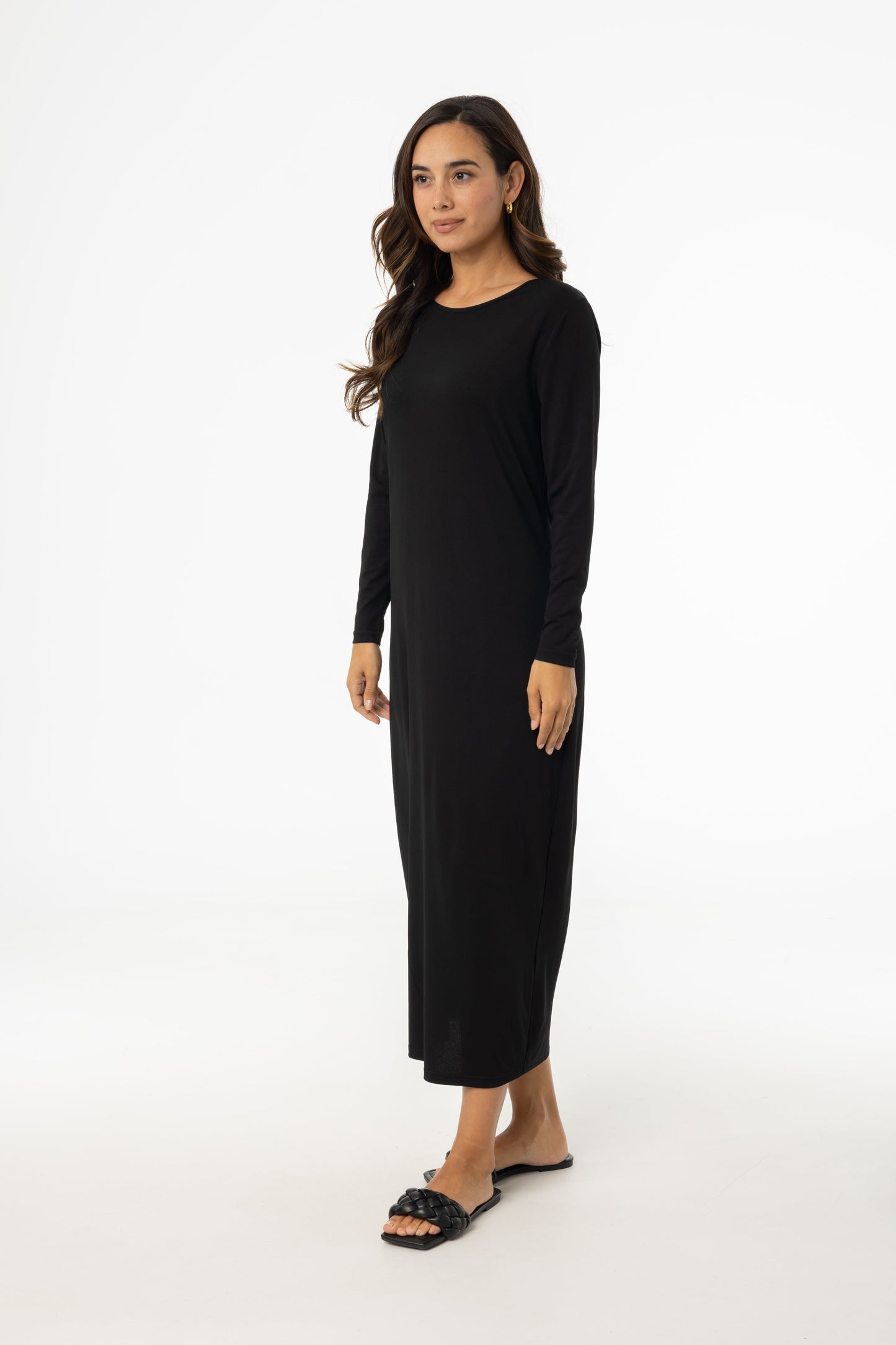 Black Shell Maxi Dress