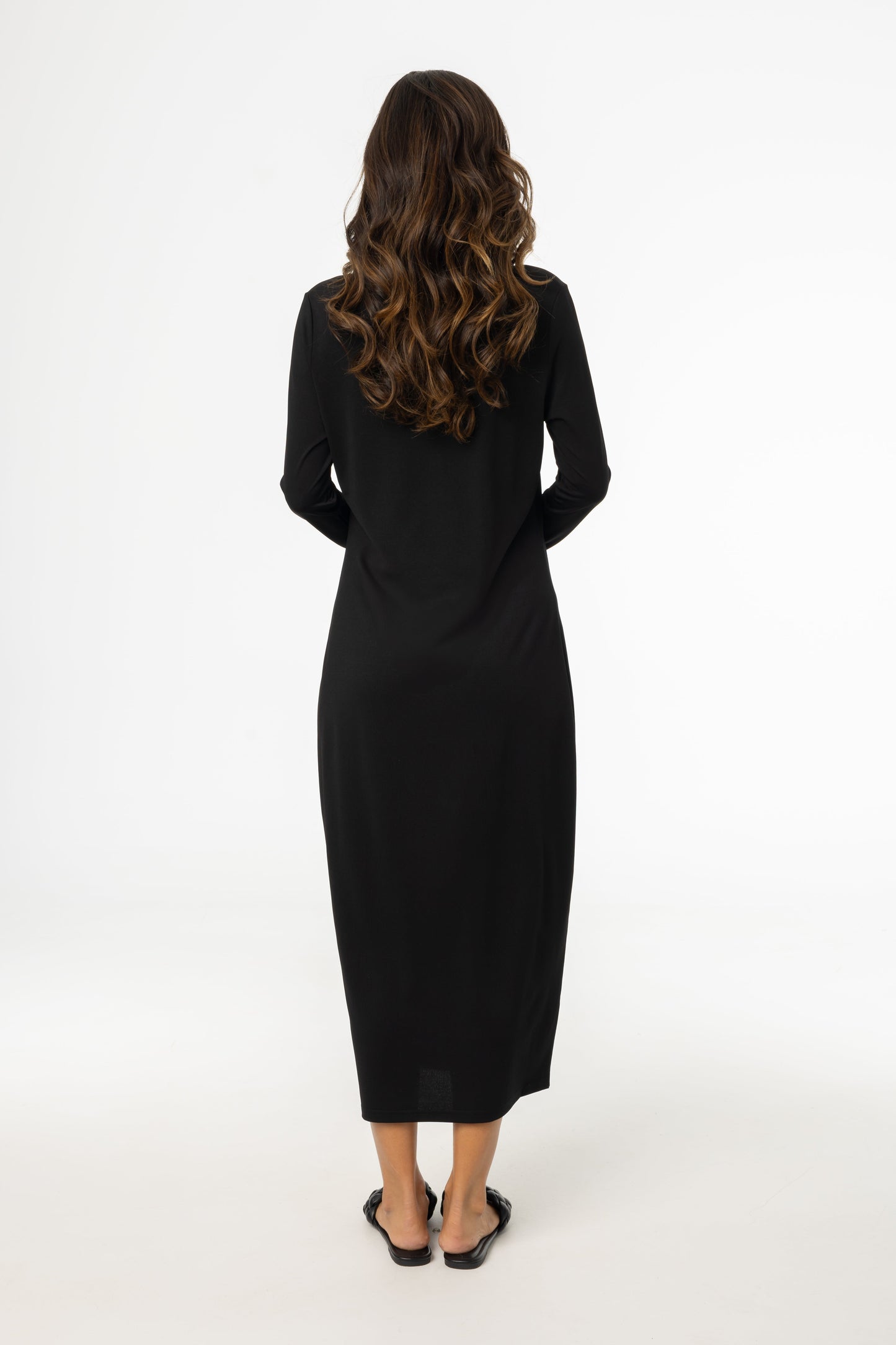Black Shell Maxi Dress