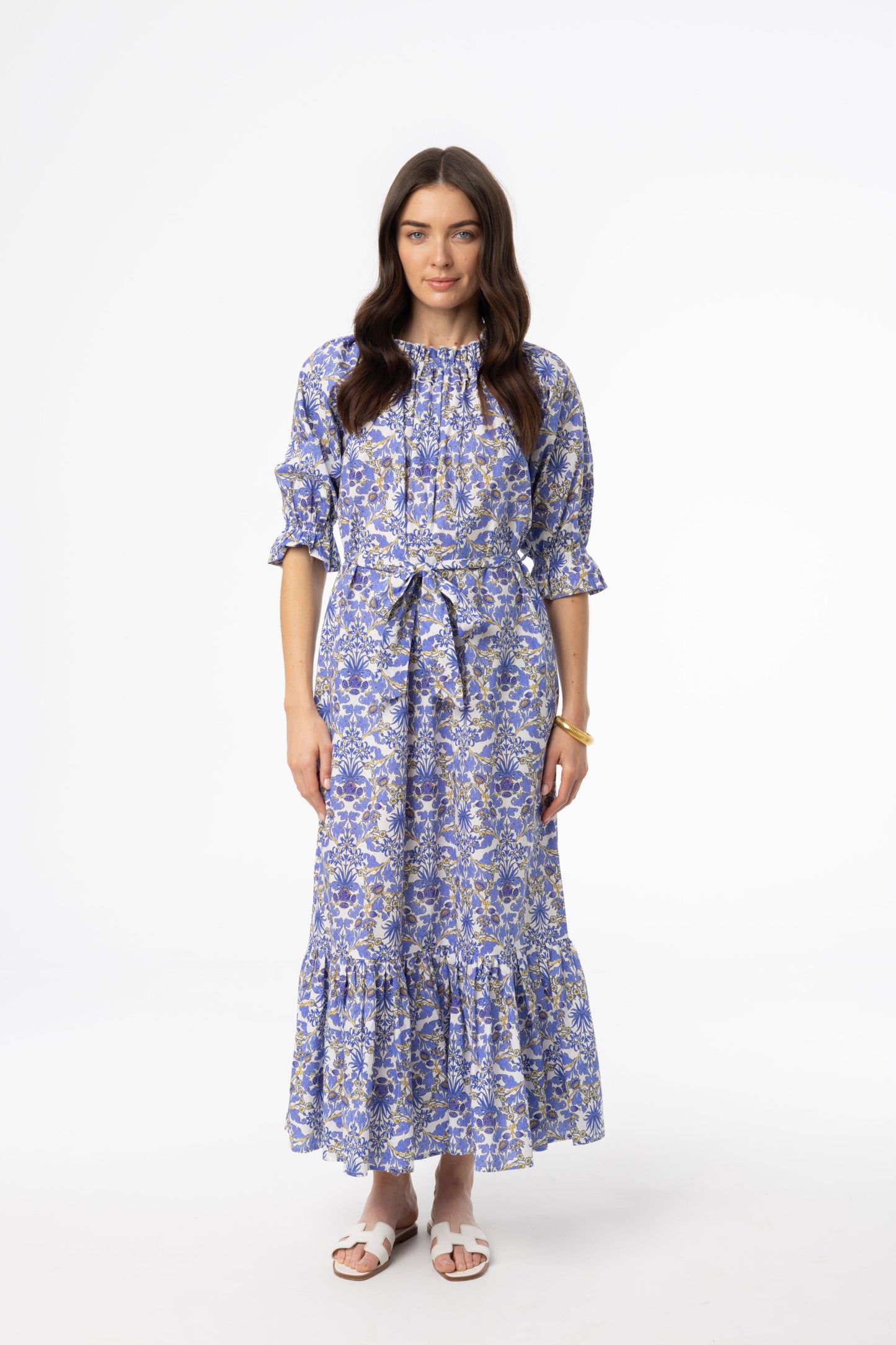 Blue Paisley Maxi Dress