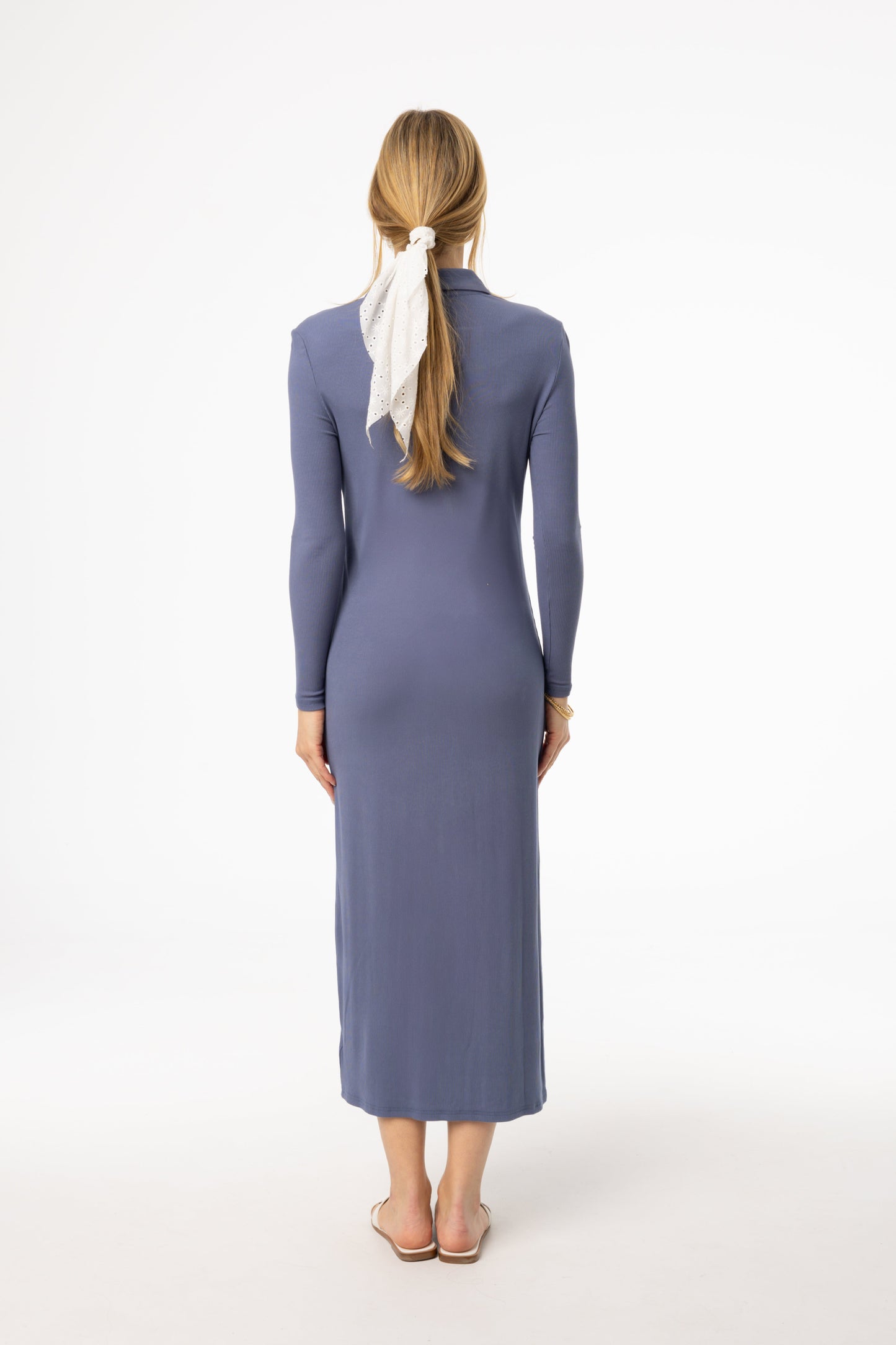 Denim Blue Cardi Maxi Dress