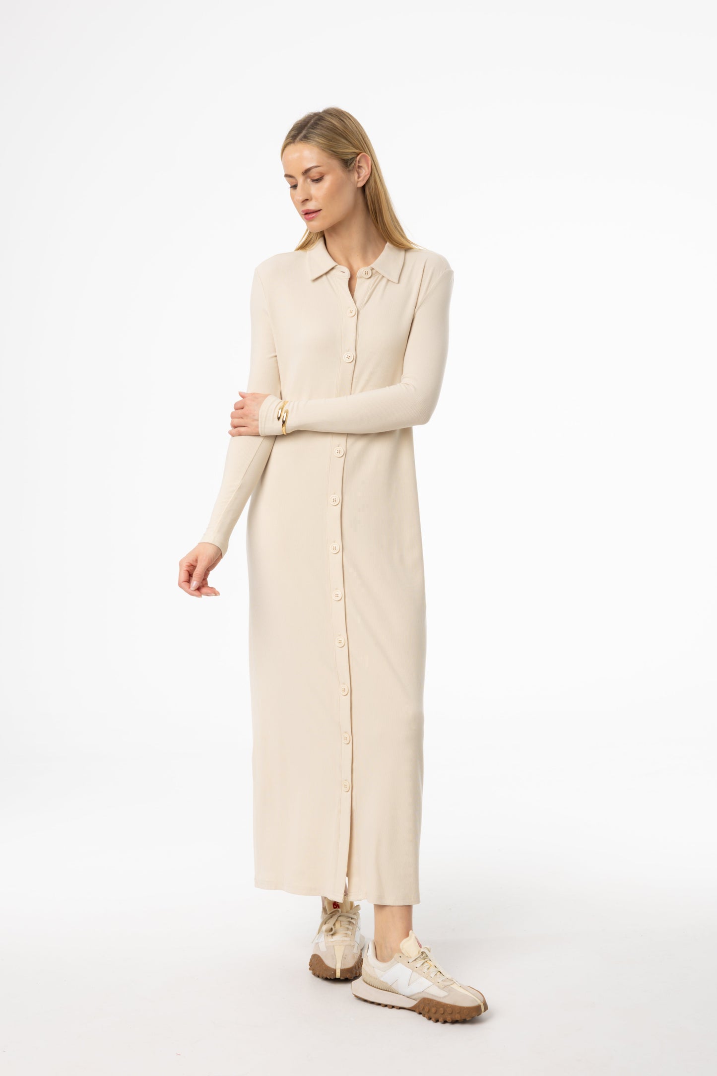 Ivory Cardi Maxi Dress