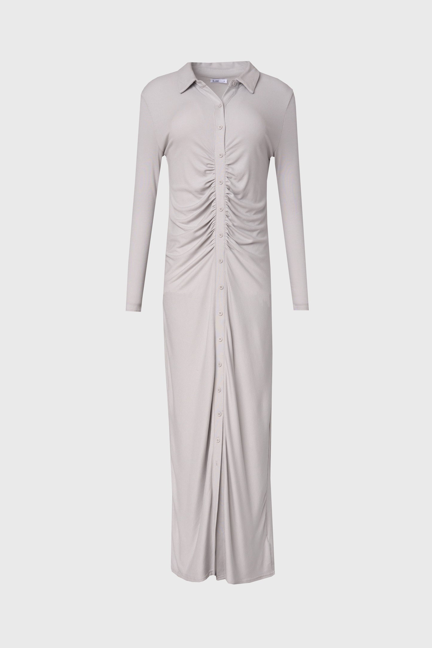 Slate Ruched Cardi Maxi Dress
