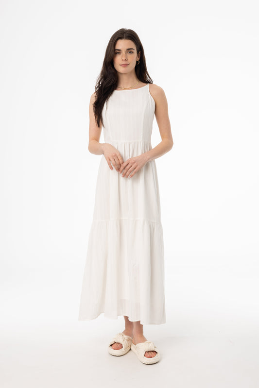 White Tiered Jumper